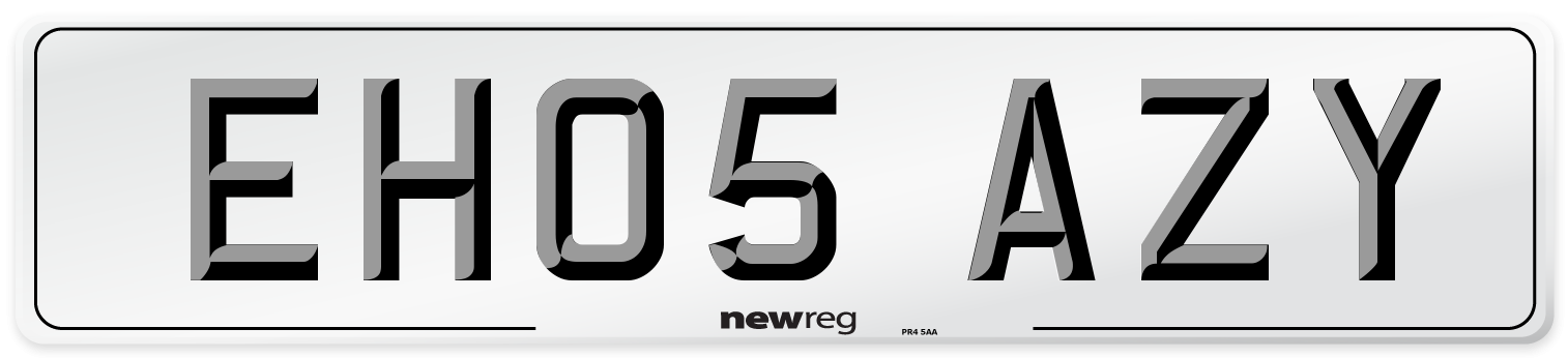 EH05 AZY Number Plate from New Reg